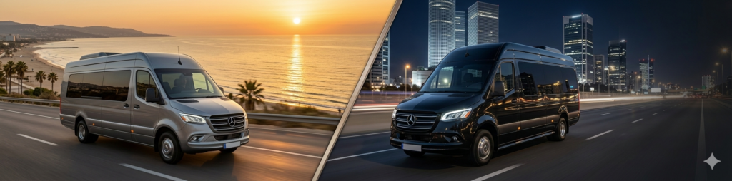 Taxi Shuttle – מיניבוס יוקרתי עד 19 נוסעים להסעות ונסיעות בין־עירוניות