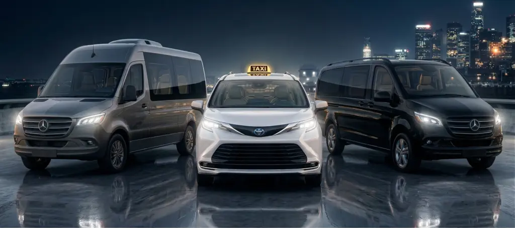 צי רכבים, מיניבוס 19 מקומות, מונית 7 מקומות , ורכב הסעות 10 מקומות 